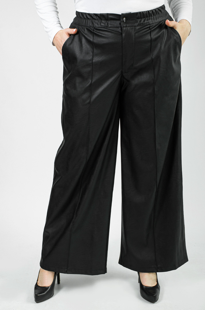 Шкіряні брюки супер батал