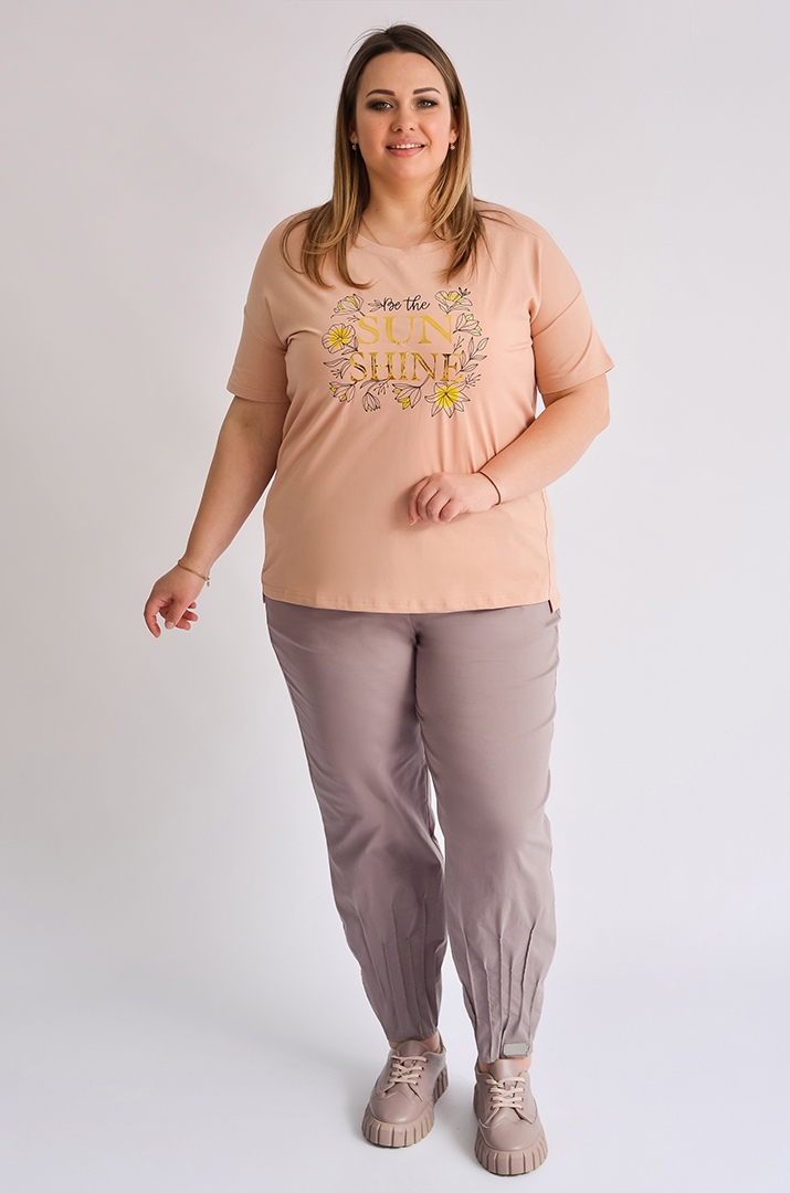 Стильні брюки банани великих розмірів