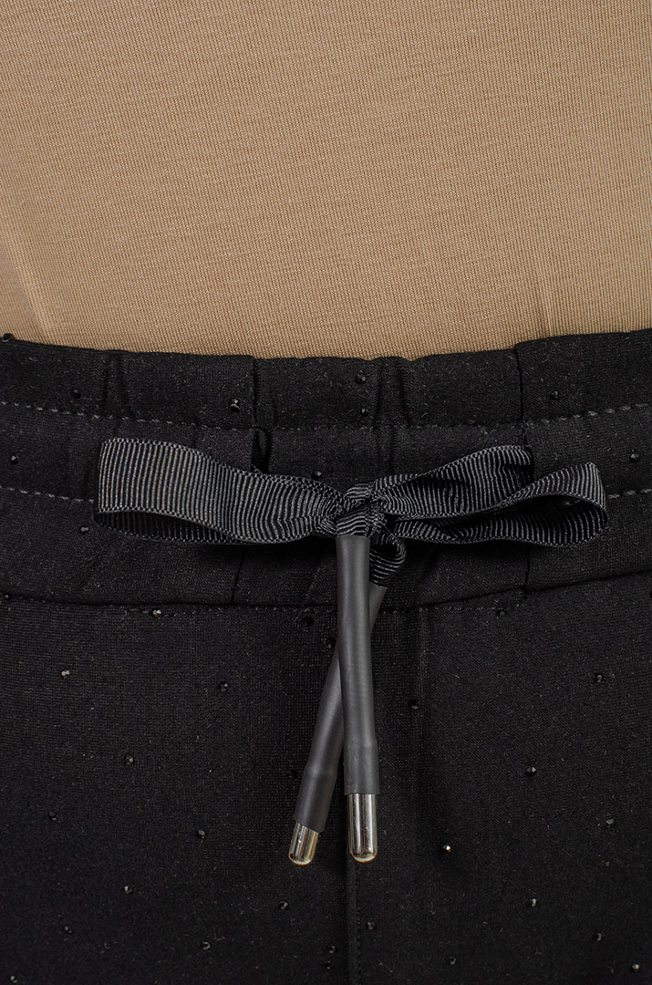 Брюки широкі зі стразами великих розмірів