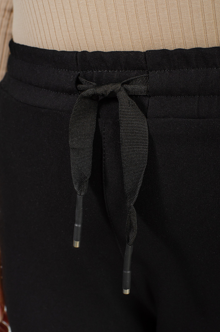 Брюки чорні зі стразами великих розмірів