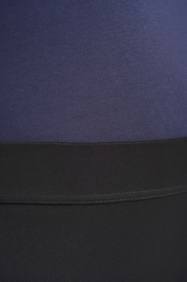 Брюки широкі чорні з лампасом великих розмірів