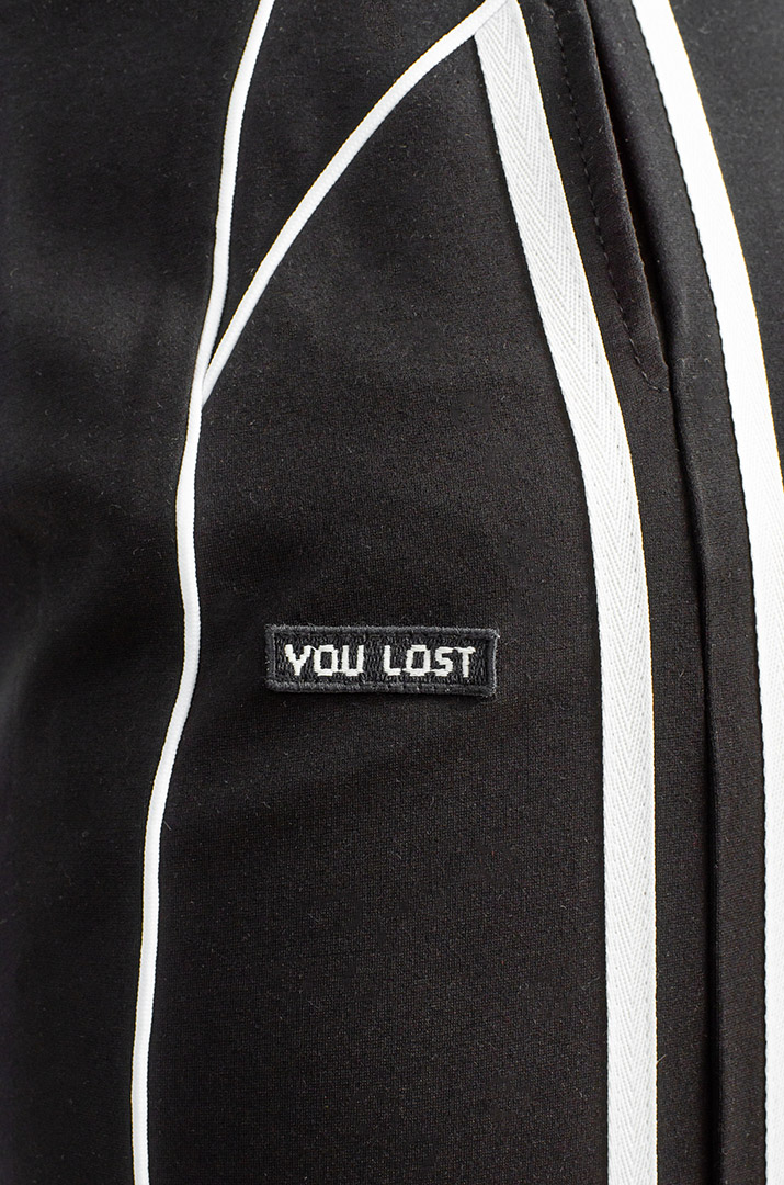 Черно-белые широкие брюки больших размеров