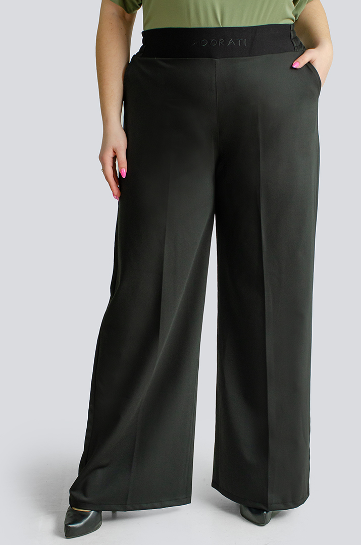 Брюки палаццо зі стрілками великих розмірів