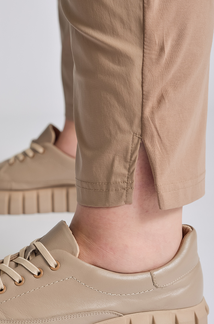 Брюки 7/8 трикотажні із розрізами великих розмірів