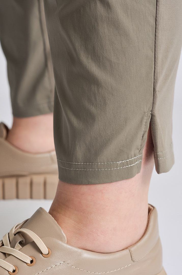 Брюки 7/8 трикотажні із розрізами великих розмірів