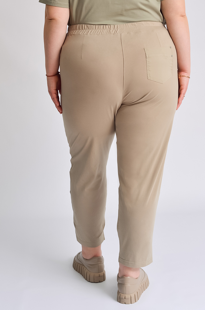 Брюки 7/8 трикотажні із розрізами великих розмірів