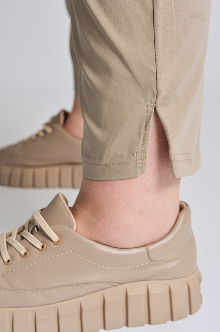 Брюки 7/8 трикотажні із розрізами великих розмірів