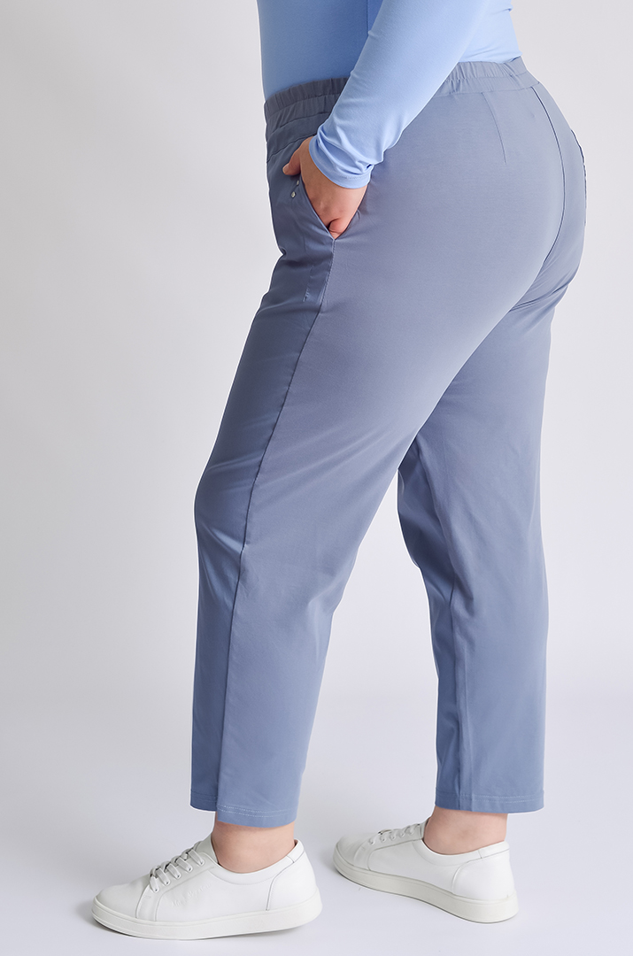 Брюки 7/8 трикотажні із розрізами великих розмірів