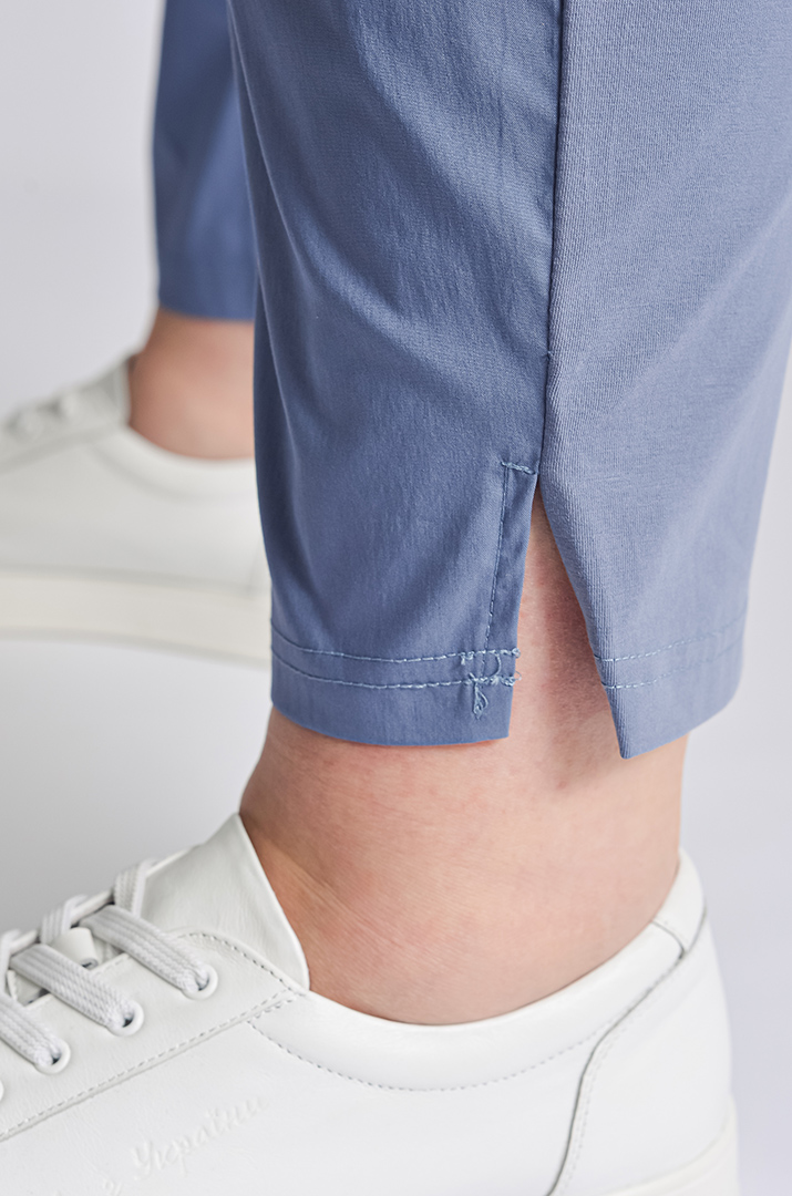 Брюки 7/8 трикотажні із розрізами великих розмірів