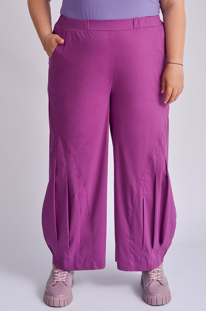 Брюки банани кольору фуксія великих розмірів