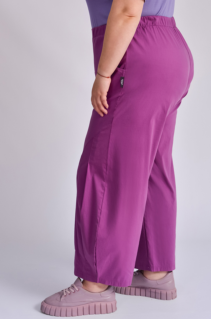 Брюки банани кольору фуксія великих розмірів