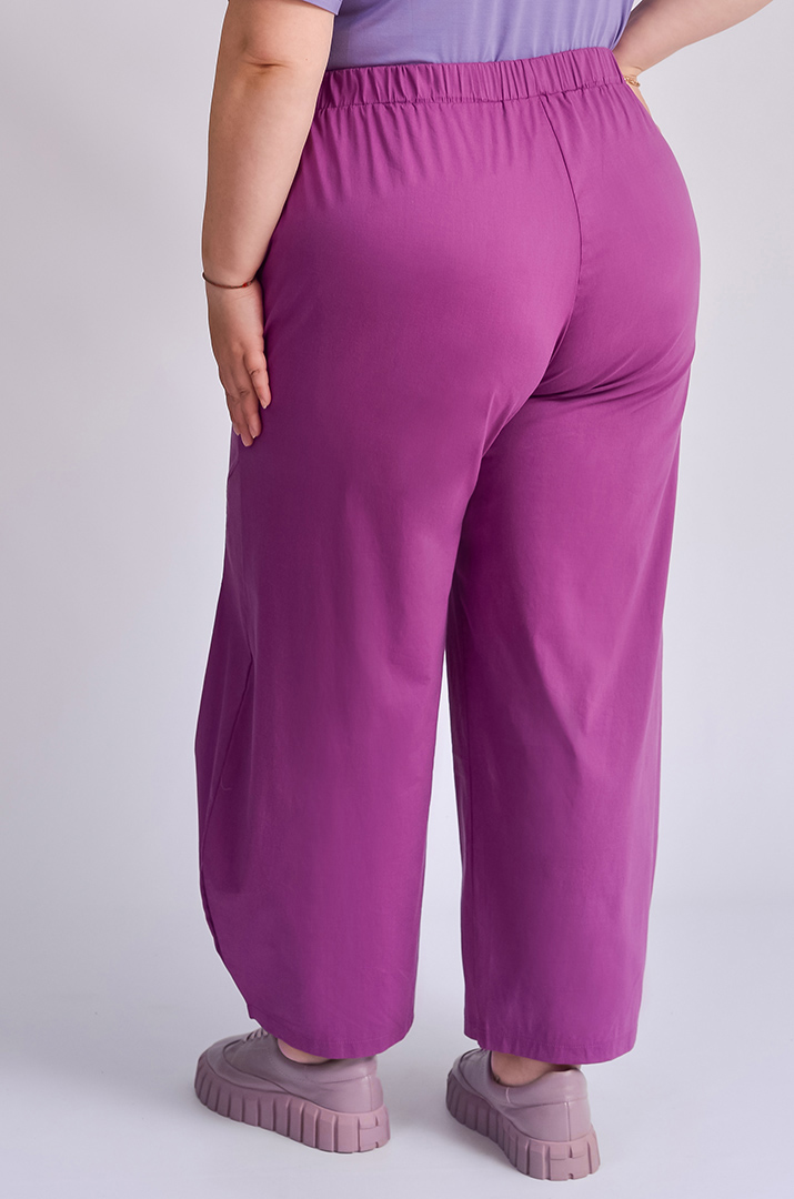 Брюки банани кольору фуксія великих розмірів