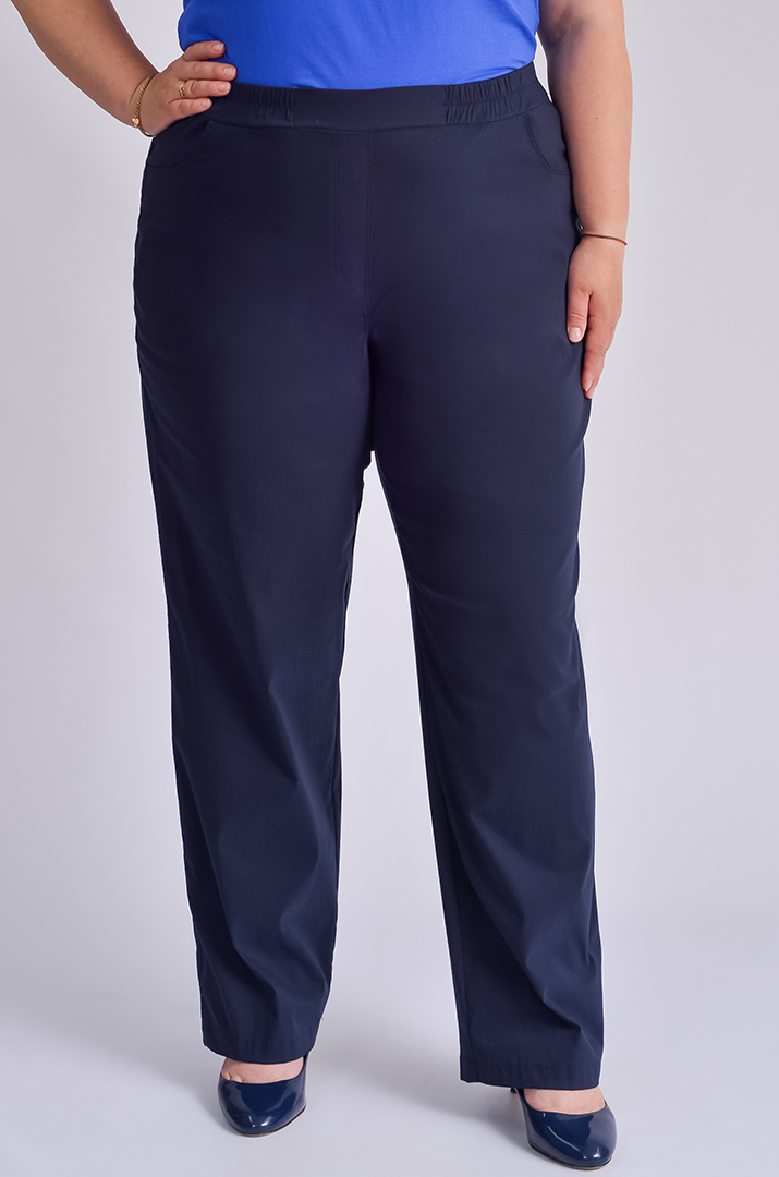 Брюки зі стрейч-котону великих розмірів