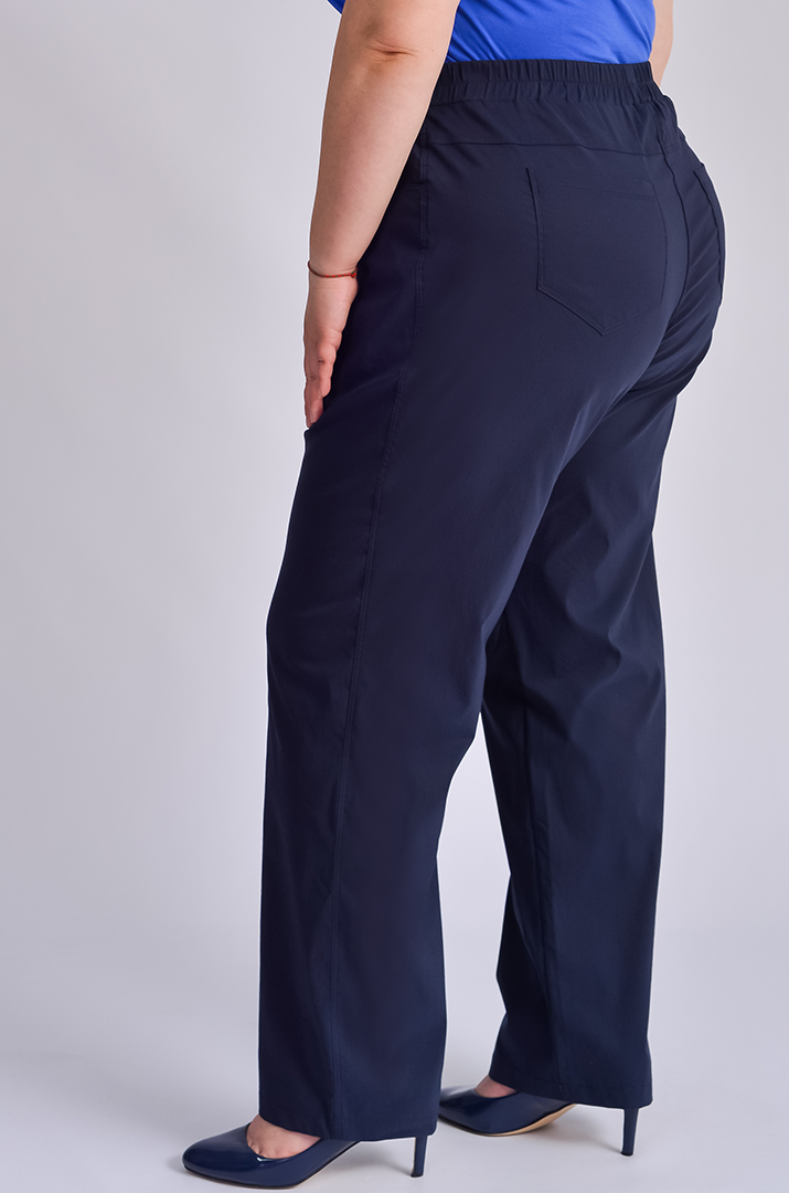 Брюки зі стрейч-котону великих розмірів