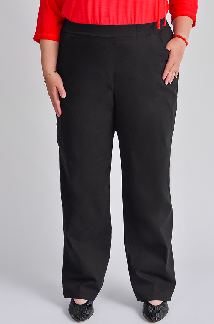 Брюки зі стрейч-котону великих розмірів