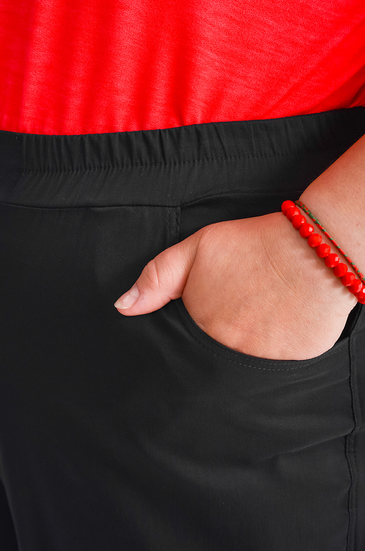 Брюки зі стрейч-котону великих розмірів