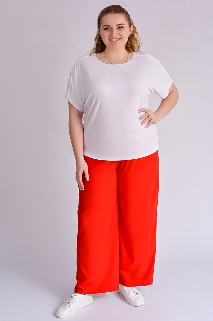 Брюки широкі в різних кольорах великих розмірів