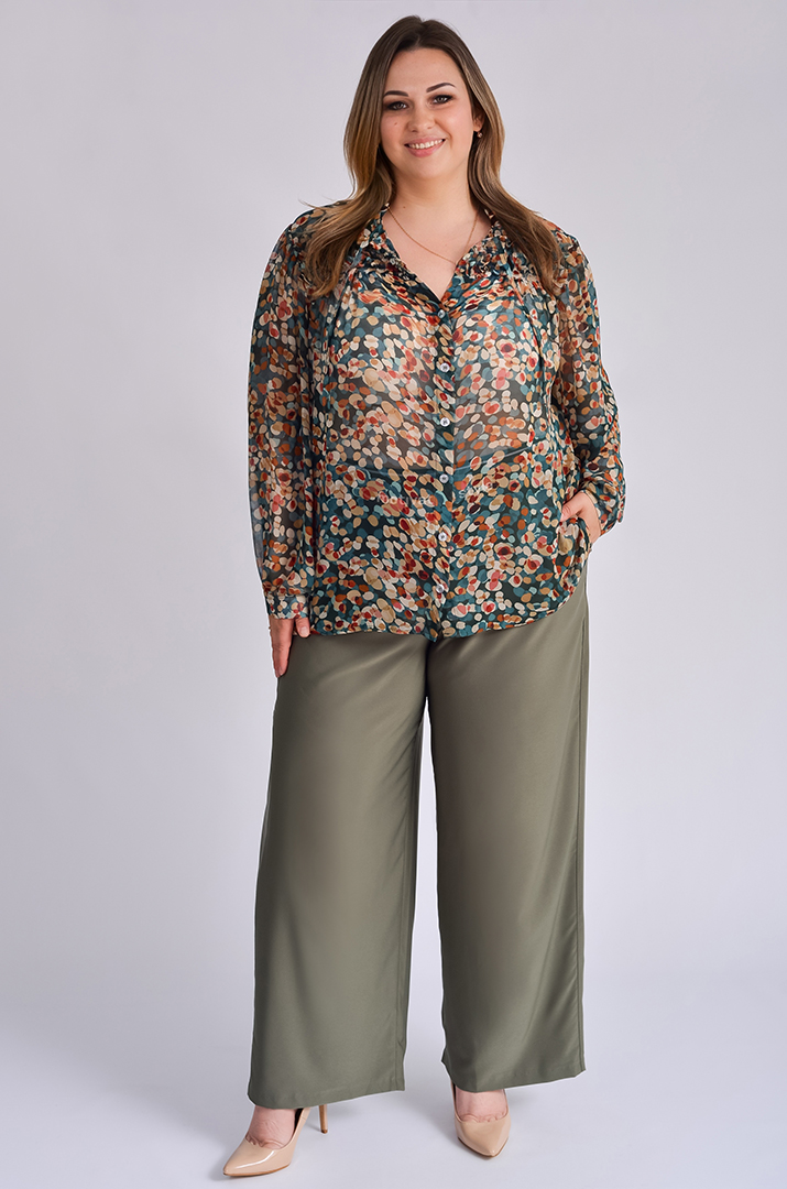 Брюки широкі в різних кольорах великих розмірів