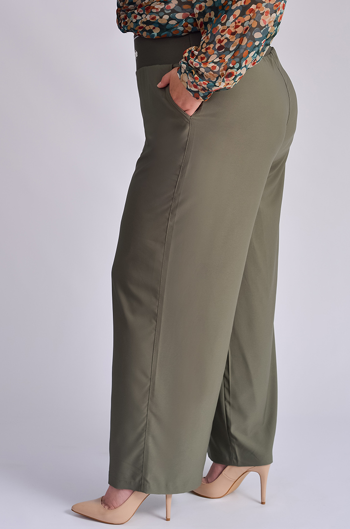 Брюки широкі в різних кольорах великих розмірів