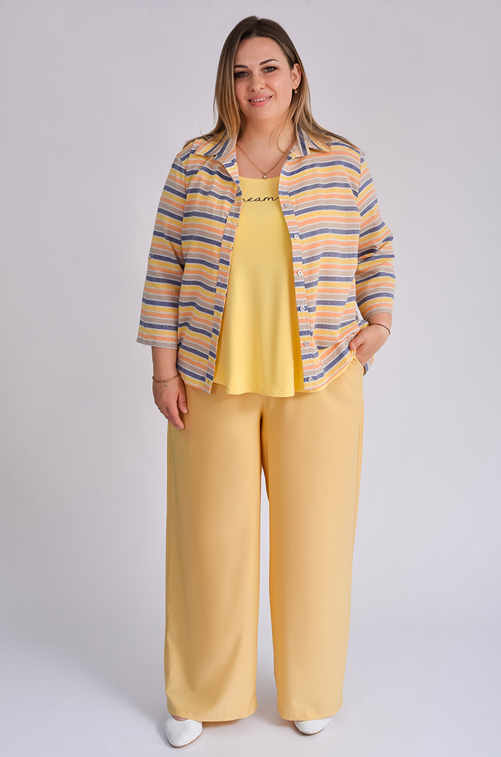 Брюки широкі в різних кольорах великих розмірів