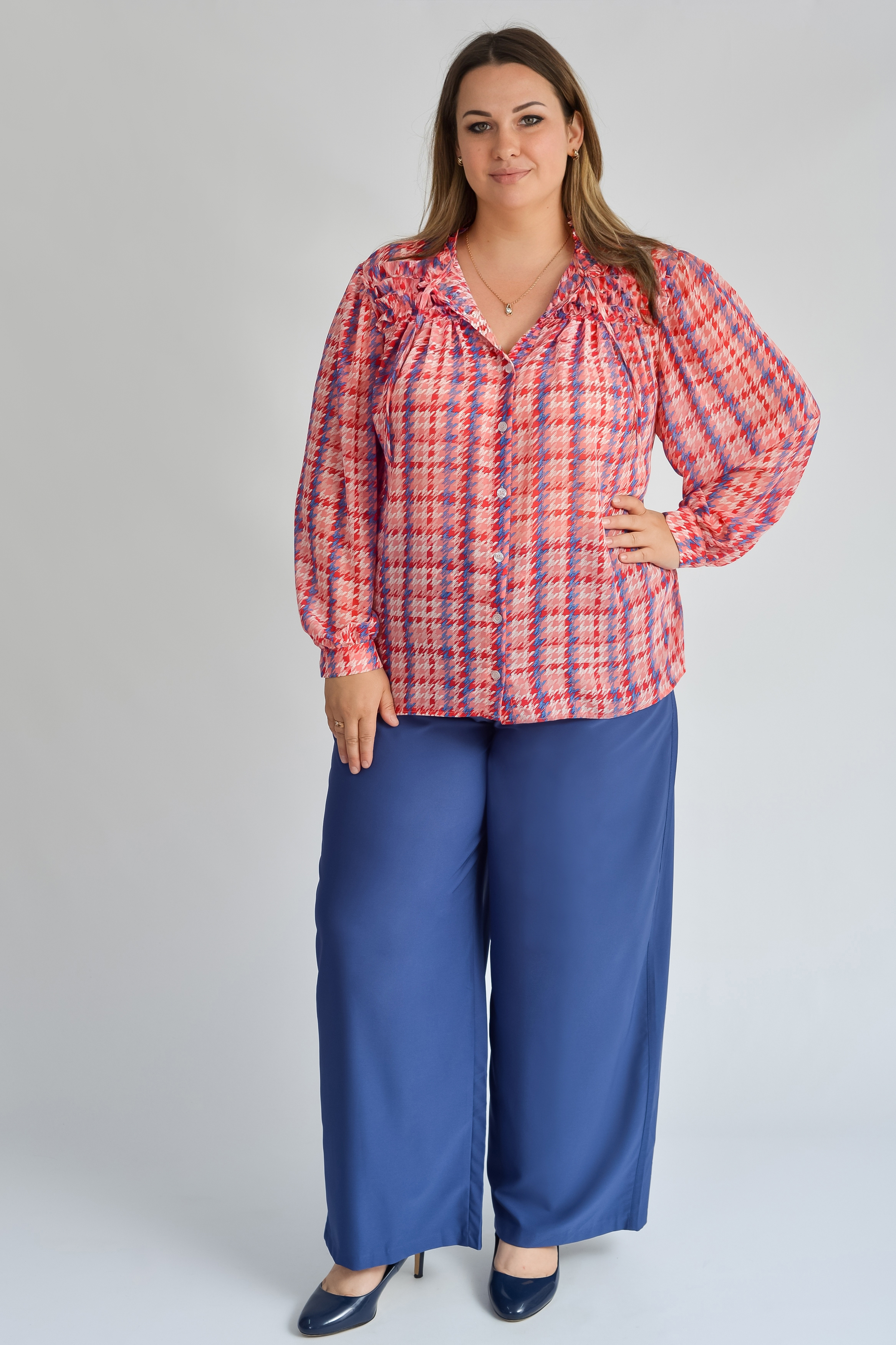 Брюки широкі в різних кольорах великих розмірів