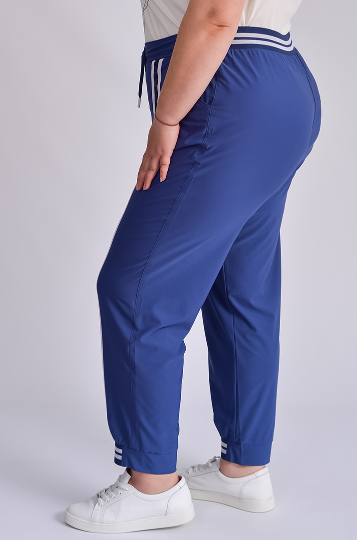 Брюки банани з дрібними стразами великих розмірів