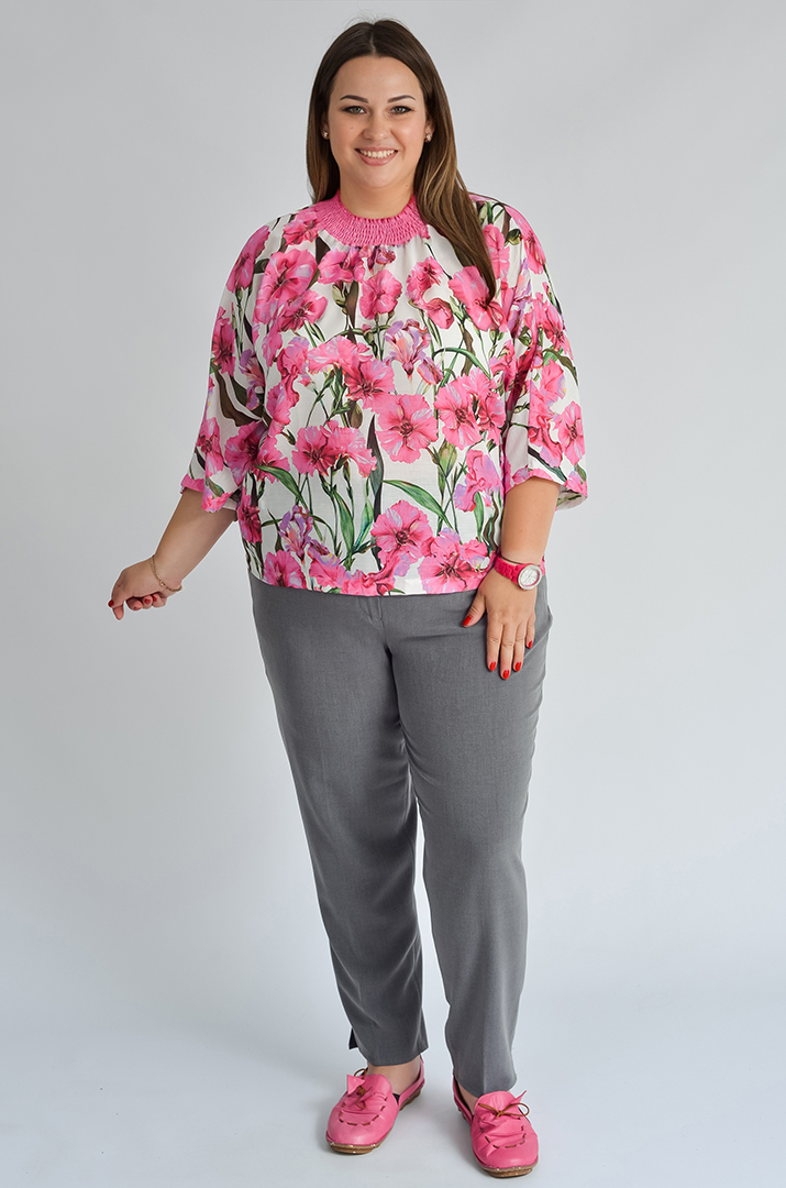 bryuky_klasychni_v_siromu_kolori_velykyh_rozmiriv_45280_Pishna_Krasa Брюки класичні в сірому кольорі великих розмірів