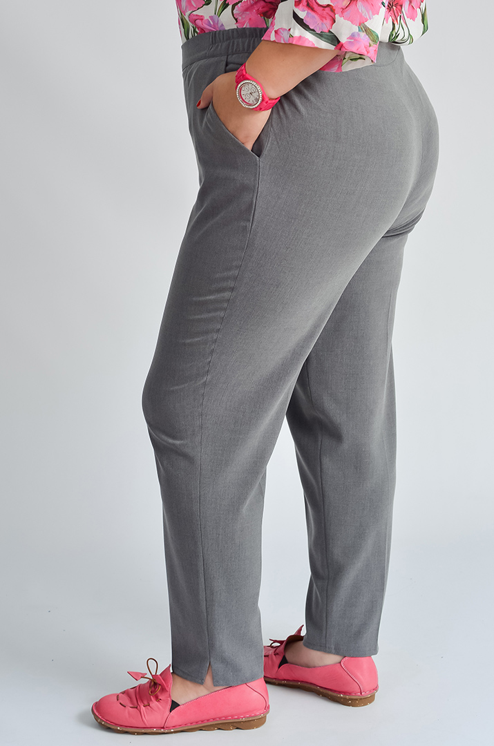bryuky_klasychni_v_siromu_kolori_velykyh_rozmiriv_45280_Pishna_Krasa Брюки класичні в сірому кольорі великих розмірів