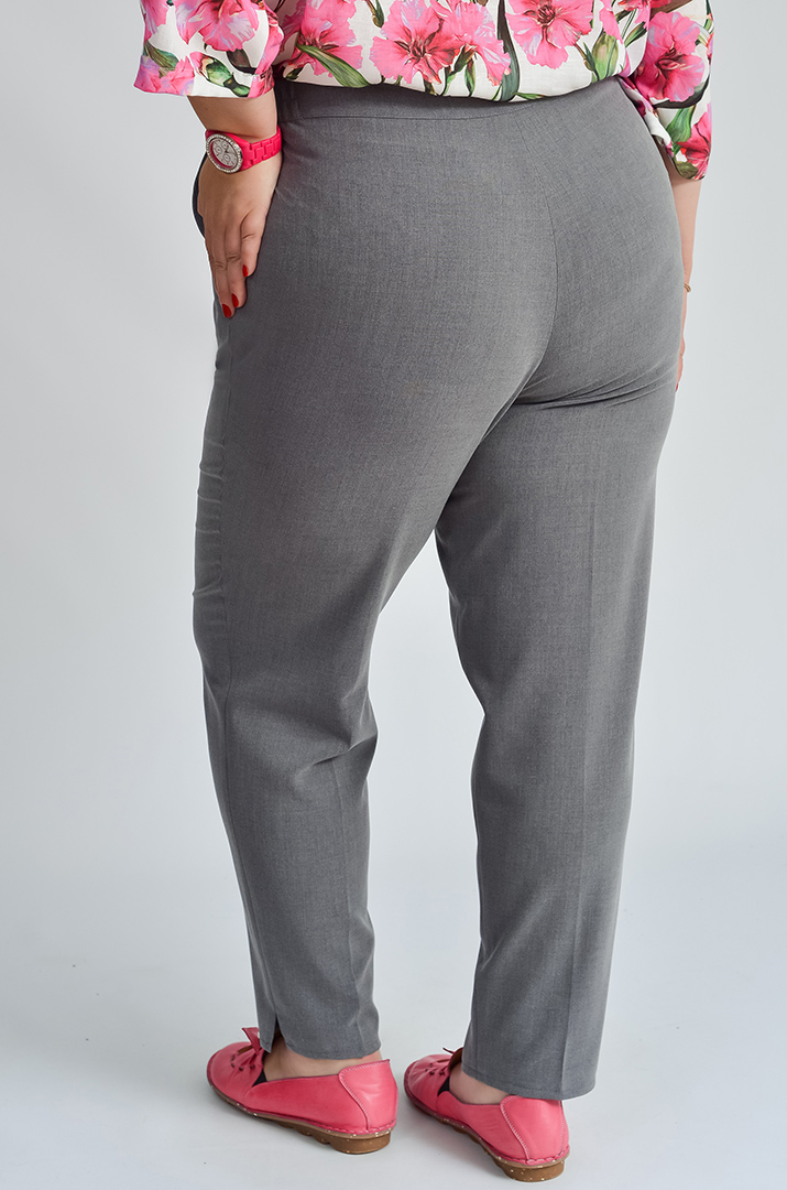 bryuky_klasychni_v_siromu_kolori_velykyh_rozmiriv_45280_Pishna_Krasa Брюки класичні в сірому кольорі великих розмірів