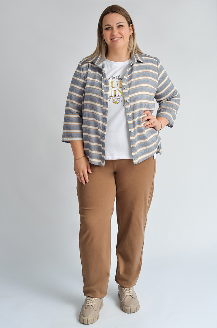 Брюки завужені зі стрейч-котону з кишенями великих розмірів