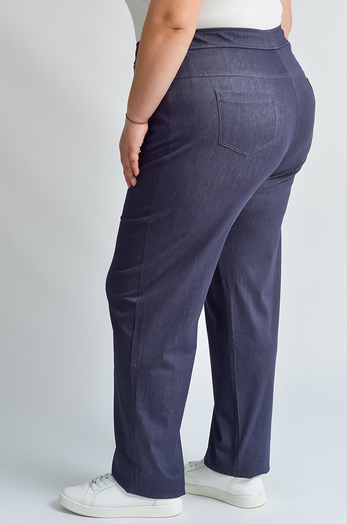 Брюки завужені зі стрейч-котону з кишенями великих розмірів