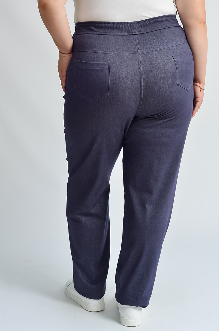 Брюки завужені зі стрейч-котону з кишенями великих розмірів