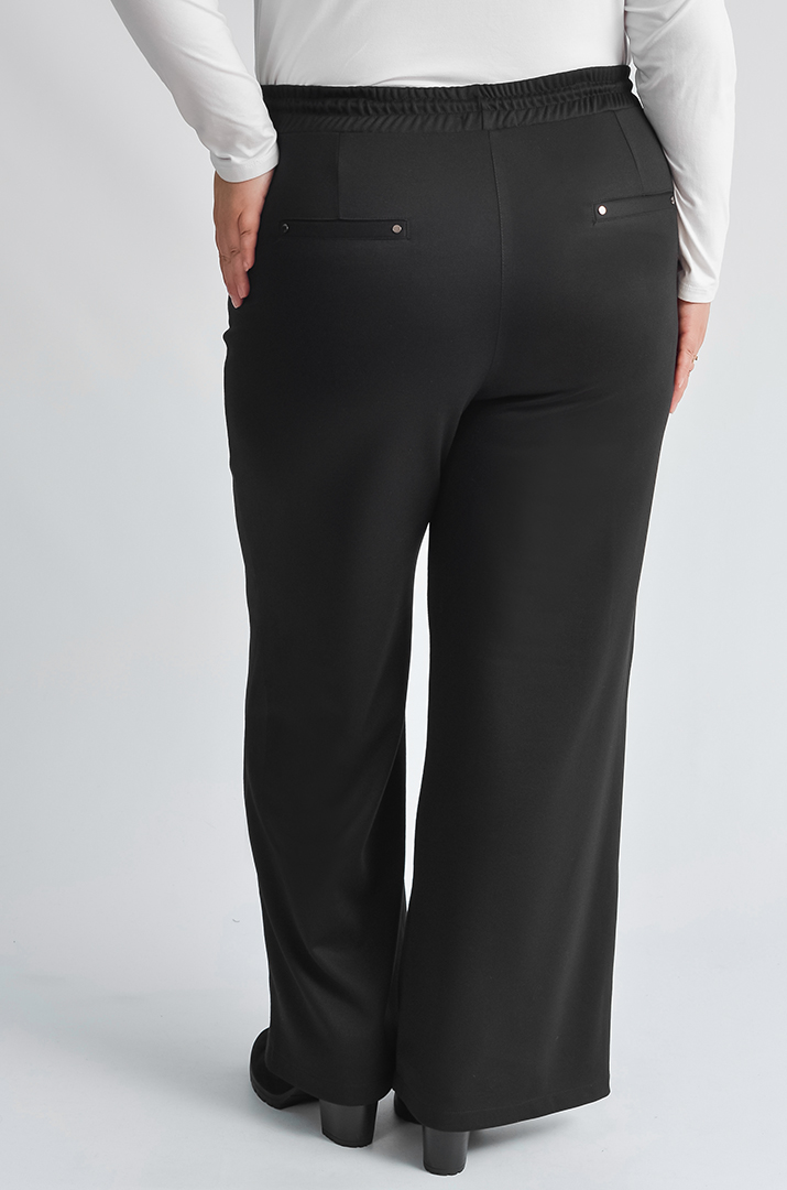 Брюки широкі з французького трикотажу великих розмірів