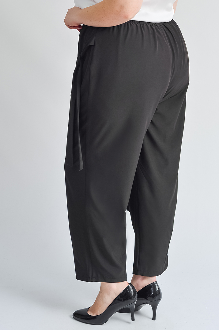 Брюки-султанки з асиметричним запахом великих розмірів