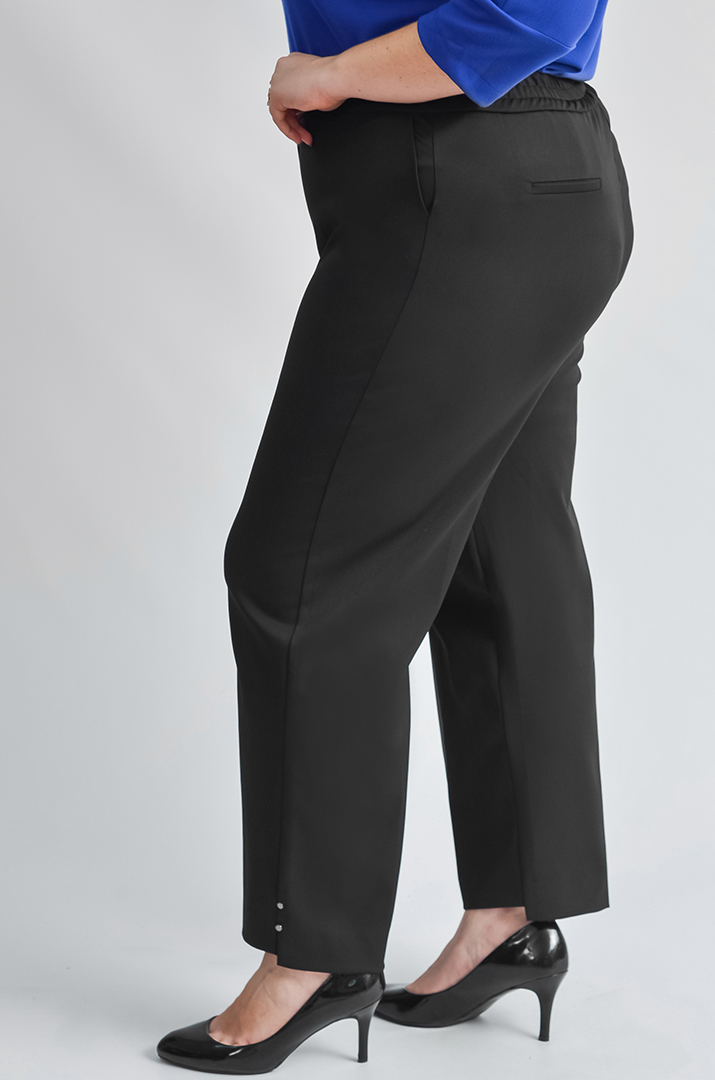 Брюки 7/8 с декоративным акцентом больших размеров