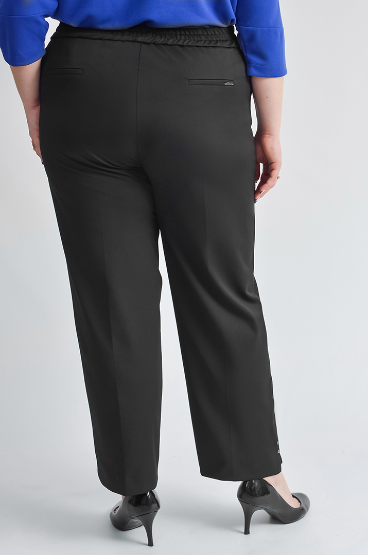 Брюки 7/8 с декоративным акцентом больших размеров