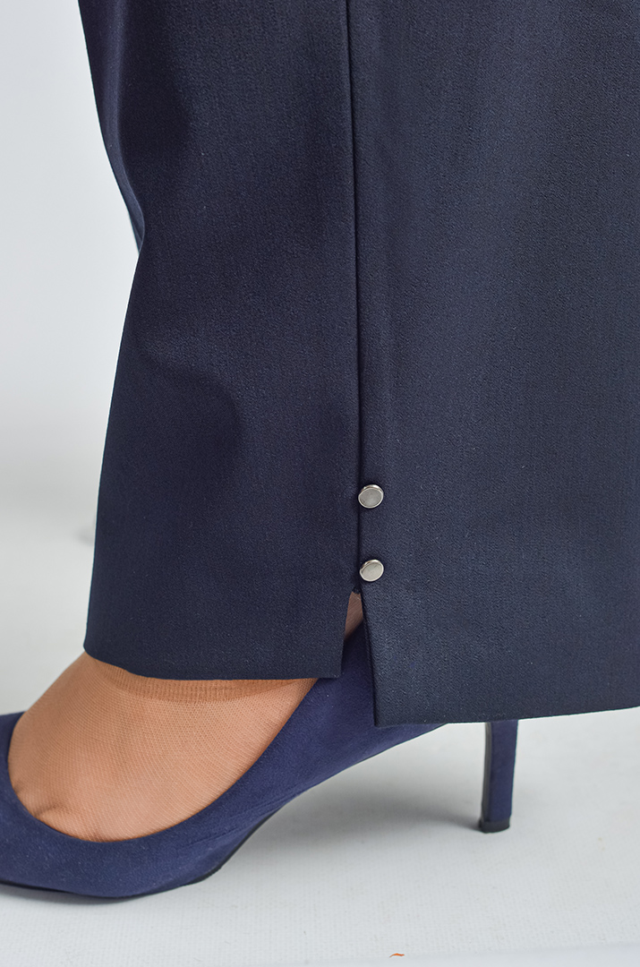 Брюки 7/8 с декоративным акцентом больших размеров