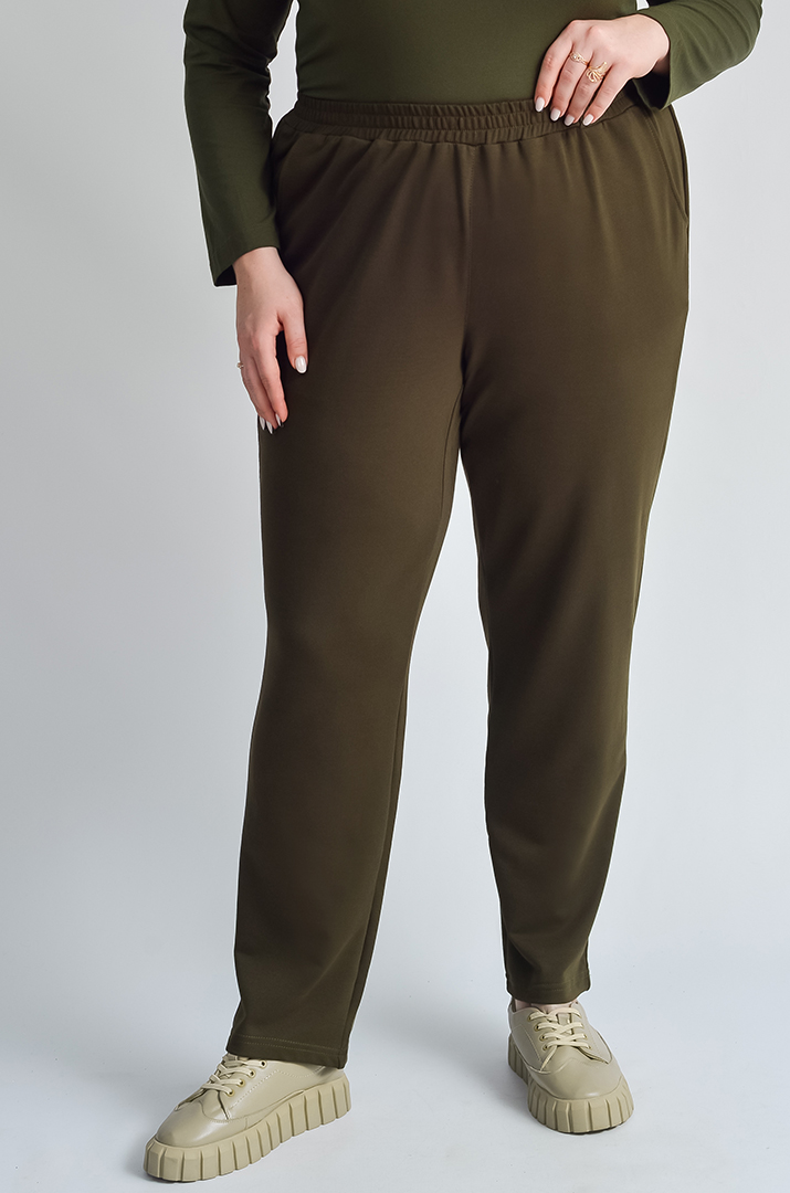 Брюки спортивні завужені з боковими кишенями великих розмірів