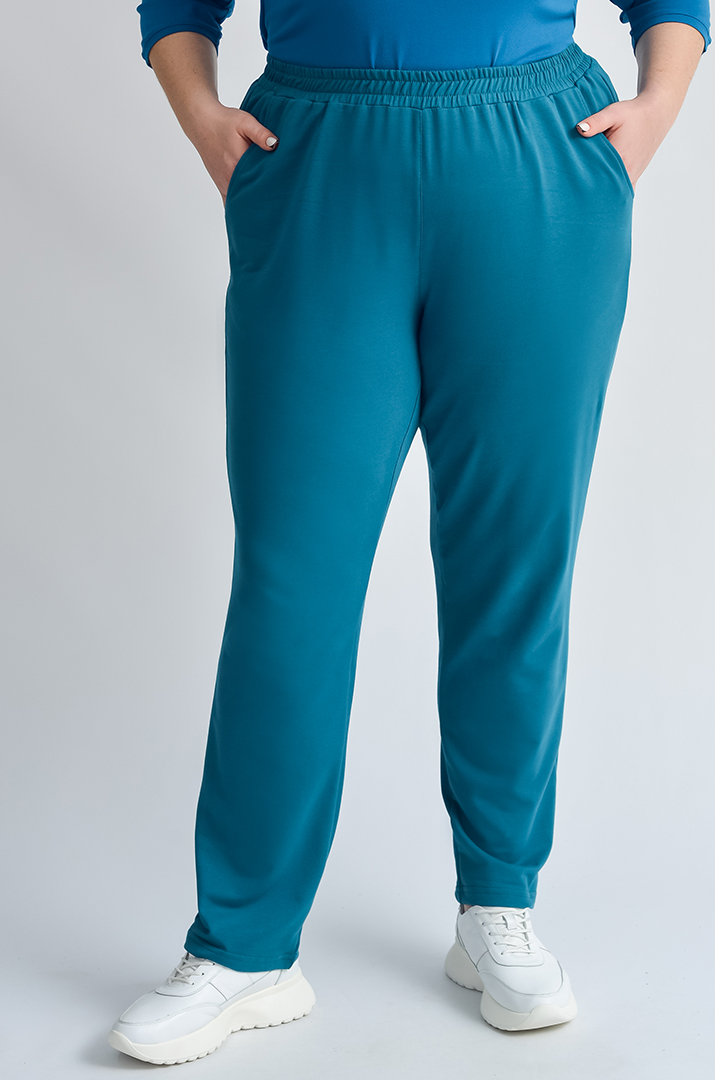 Брюки спортивні завужені з боковими кишенями великих розмірів