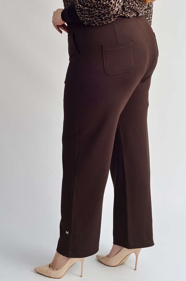 Брюки 7/8 з блискучим шнурком та з кишенями великих розмірів