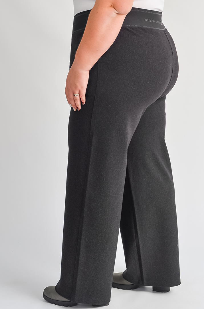 Широкі брюки з кашеміру великих розмірів