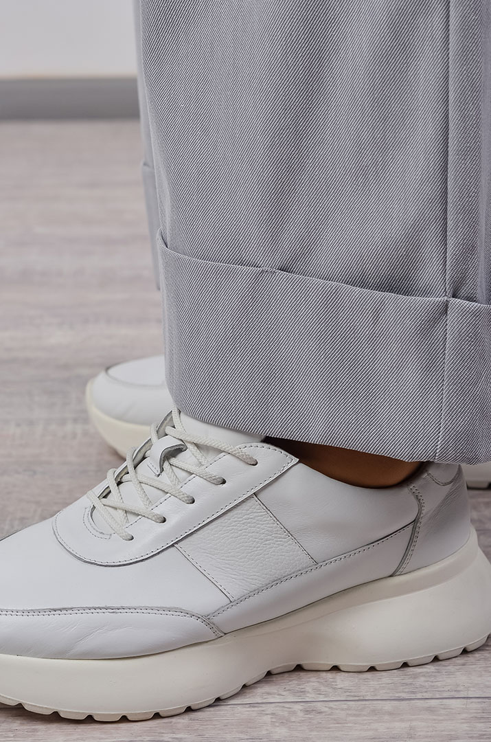 Брюки кюлоти з широкою вставка по низу великих розмірів