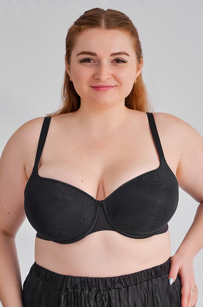 Бюстгальтер з жакардовим візерунком великих розмірів