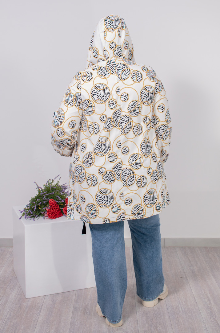 Вітрівка трапеція в принт великих розмірів