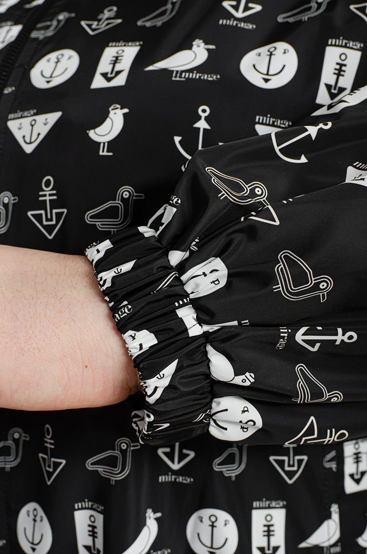 Вітрівка трапеція в принт великих розмірів