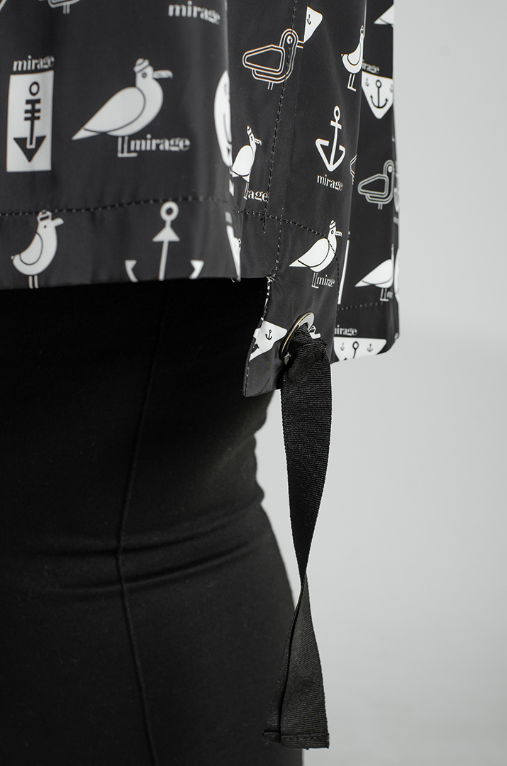 Вітрівка трапеція в принт великих розмірів