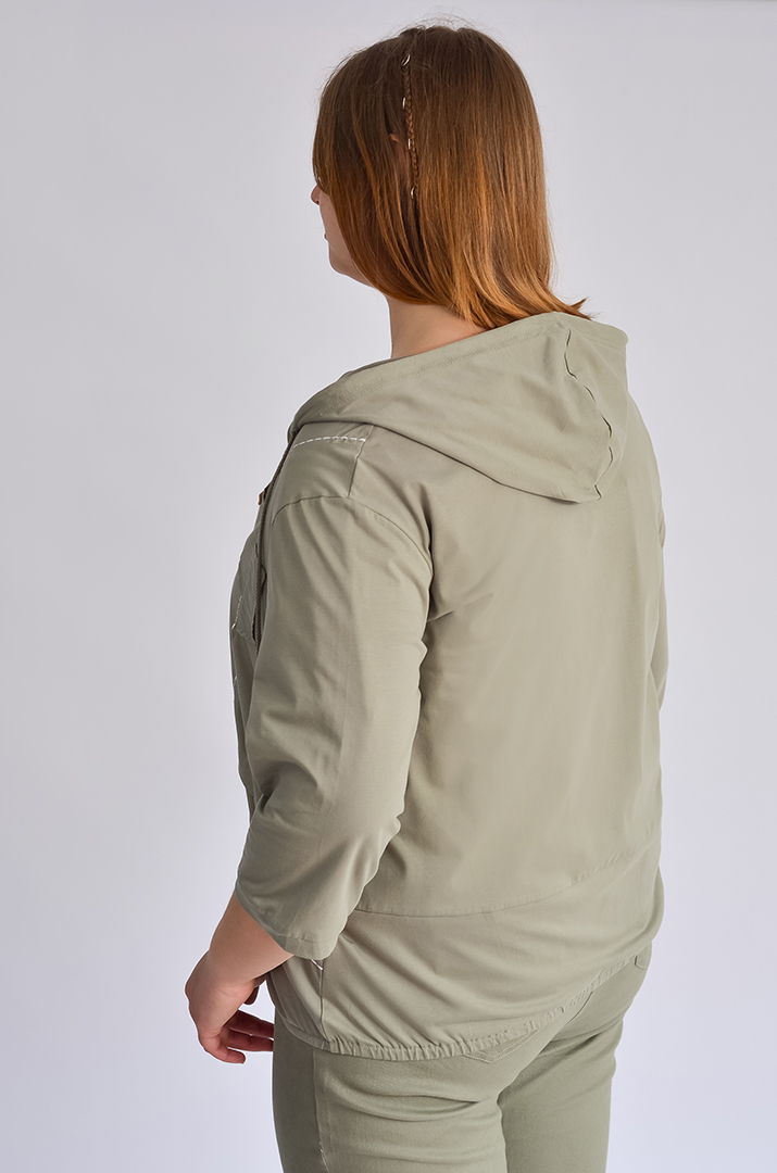 Трикотажна мастерка великих розмірів