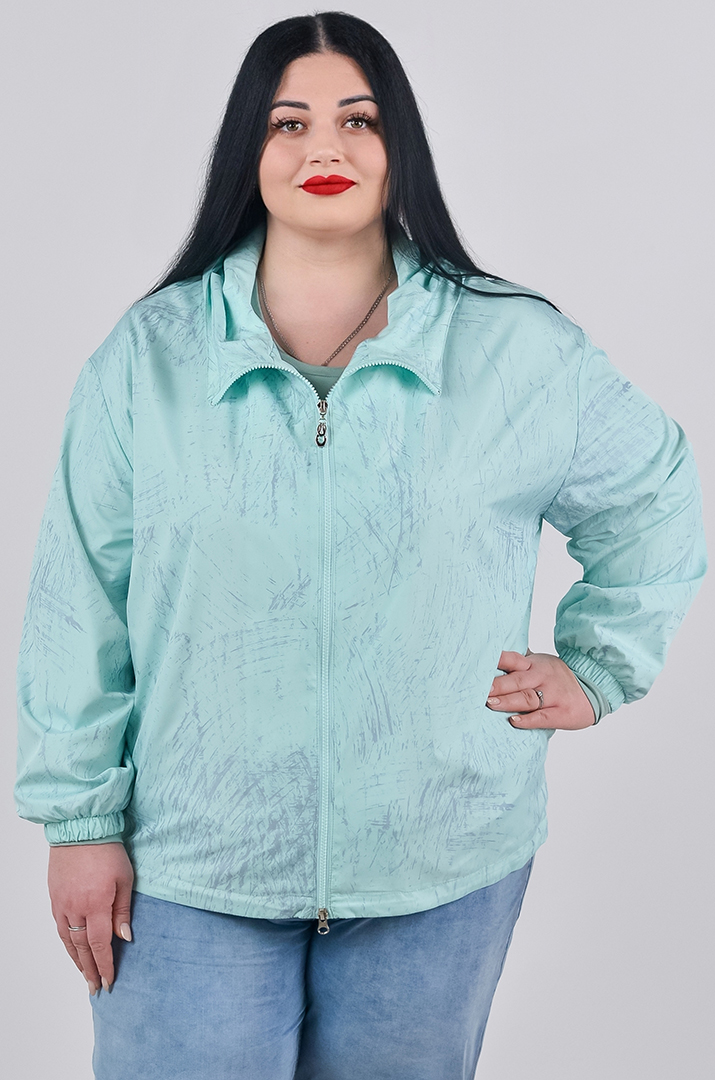 Вітрівка з плащівки та з регульованим низом великих розмірів