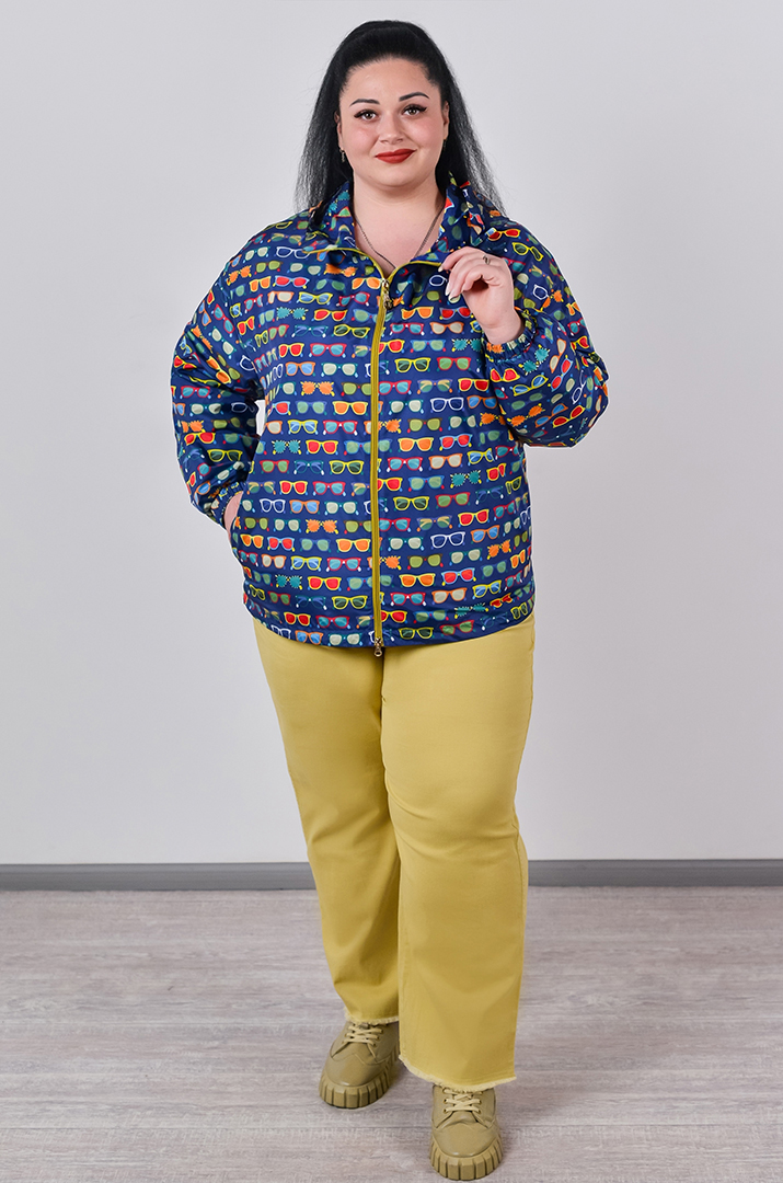 Вітрівка з плащівки та з регульованим низом великих розмірів