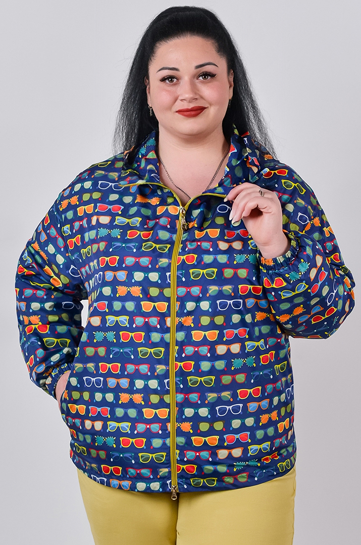 Вітрівка з плащівки та з регульованим низом великих розмірів